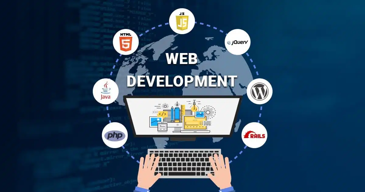 Parfait ! Voici une phrase courte pour chaque domaine, adaptée comme texte alternatif : Développement Web : "Développeur créant un site web interactif avec HTML, CSS et JavaScript.